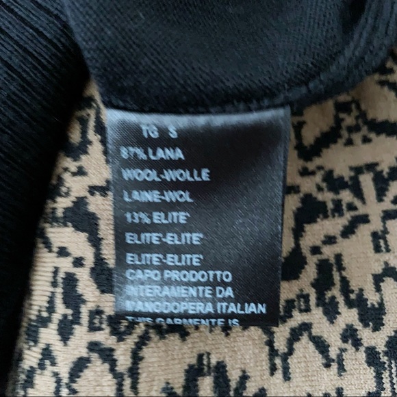 D. Exterior Wool-blend Colorblock Dress - Picture 8 of 8